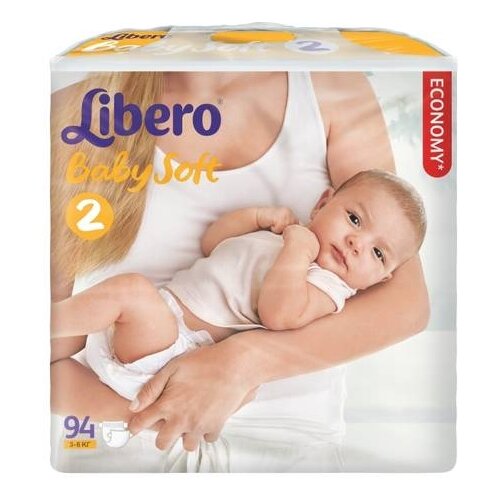 фото Libero подгузники Baby Soft 2 (3-6 кг) 94 шт.