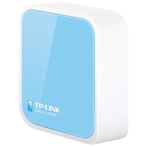 Wi-Fi роутер TP-LINK TL-WR702N, бело-голубой