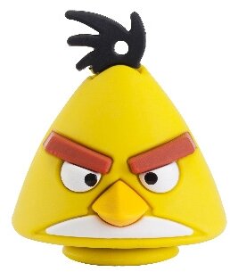 USB 2.0 Flash Drive 8GB Emtec Angry Birds A102, Фигурка Yellow Bird (EKMMD8GA102)