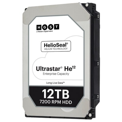 фото Жесткий диск hgst ultrastar he12 huh721212al5200 12tb (u1200/7200/256mb) helium af instant secure erase 512e 12g sas 3,5"(huh721212al5200)