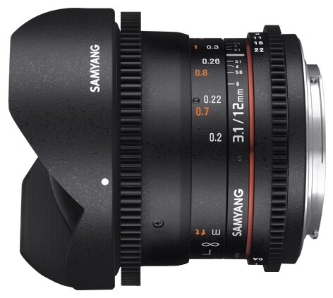 Объектив Samyang 12mm T3.1 ED AS NCS VDSLR Fish-eye Sony E