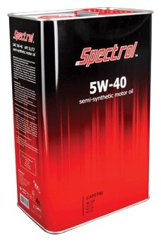 Спектрол Масло моторное Капитал SAE 5W40 API SL/CF п/с 4л