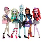 Набор кукол Monster High Класс танцев Рошель Гойл, Лагуна Блю, Гил Вебер, Робекка Стим, Оперетта, 26 см, BBR89 - изображение
