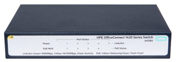 Коммутатор HP JH328A HPE 1420 5G PoE+ (32W) Switch