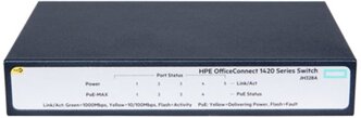 Коммутатор Hewlett Packard Enterprise OfficeConnect 1420, 5G, PoE+ (32 Вт)