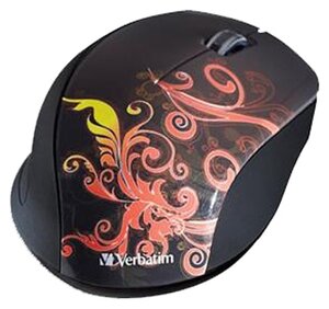 Беспроводная мышь Verbatim Wireless Optical Design Mouse Burnt Orange USB