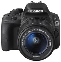 Зеркальный фотоаппарат Canon EOS 100D Kit белый EF-S 18-55mm f/3.5-5.6 IS STM