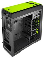 Компьютерный корпус AeroCool Dead Silence 200 Green Window Edition