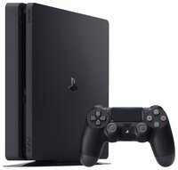 Игровая приставка Sony PlayStation 4 Slim 500 ГБ черный + GT Sport, Uncharted 4, Horizon Zero Dawn +