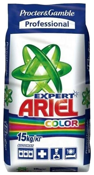 Стиральный порошок Ariel Color Professional, для цветных тканей, 15 кг - фото №4