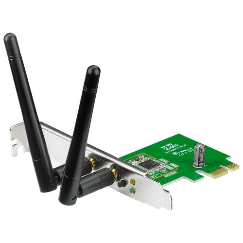Wi-Fi адаптер ASUS PCE-N15, черный/зеленый