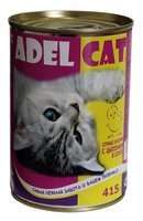 Корм для кошек Adel Cat (0.415 кг) 1 шт. Сочные кусочки с Цыпленком в соусе 0.415 кг 1