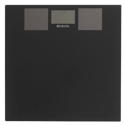 Весы для ванной комнаты на солнечных батареях, BRABANTIA, черные 483103