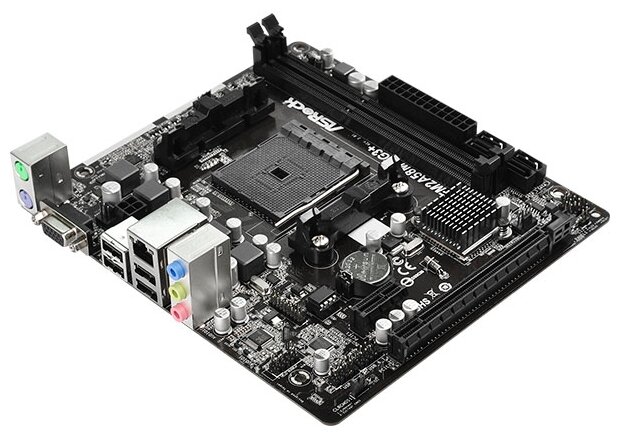 ASRock М.пл. ASRock FM2A58M-VG3+ R2.0 (S-FM2+/A85/2xDDR3/PCI-Ex16/PCI-Ex1/SB5.1/GLAN/D-Sub/mATX) RET