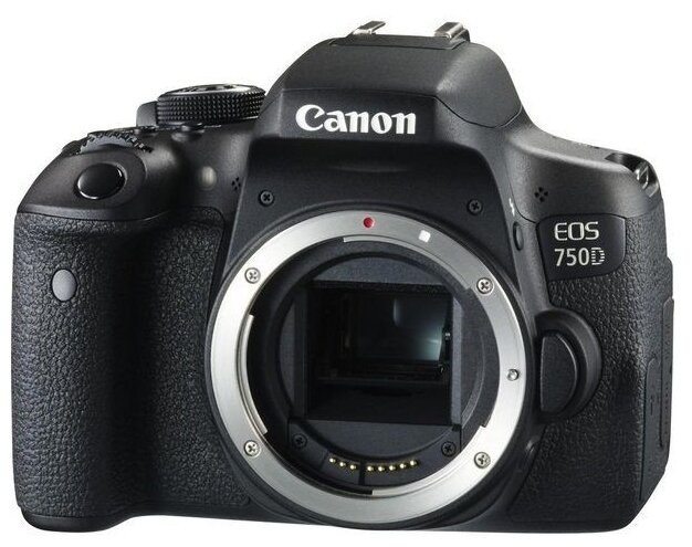Фотоаппарат Canon EOS 750D Body черный фото 1