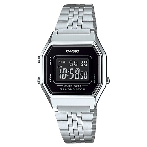 Наручные часы CASIO Vintage LA680WA-1B, серый, черный casio vintage la680wa 7