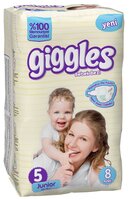 Giggles подгузники 5 (11-25 кг) 8 шт.