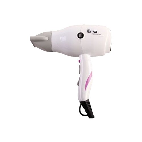 Фен профессиональный ERIKA PROFESSIONAL HDR-012B, 2200 Вт, 18 м/с, 2,6 м, концентратор, Черно-оранж.