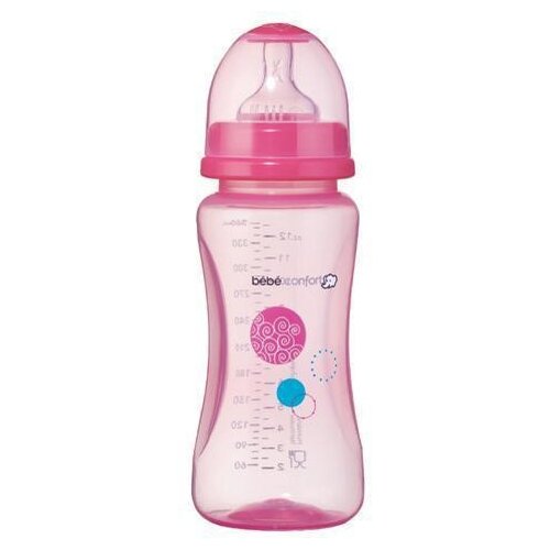 фото Bebe confort Бутылочка полипропиленовая Maternity, 360 мл с 6 мес., розовый