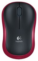 Мышь Logitech Wireless Mouse M185 Black-Red USB
