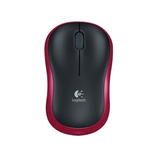 Беспроводная компактная мышь Logitech Wireless Mouse M185, красный logitech m185 wireless mouse