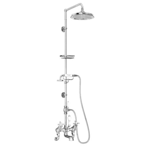 Душевой гарнитур Burlington Claremont H365-CL,  хром 1500 мм
