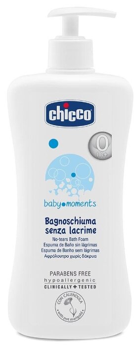 Chicco Baby moments Пена для ванн без слез (с дозатором)