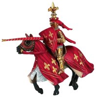 Фигурка Schleich Рыцарь на коне красный 70019