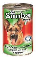 Корм для собак Simba Консервы Кусочки для собак Мясо (1.23 кг) 1 шт.