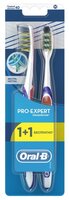 Зубная щетка Oral-B Pro-Expert Экстра-чистка: средней жесткости синий / зеленый