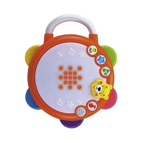 Развивающая игрушка Play Smart Чудо барабан, оранжевый/белый развивающая игрушка play smart поющий горшочек оранжевый