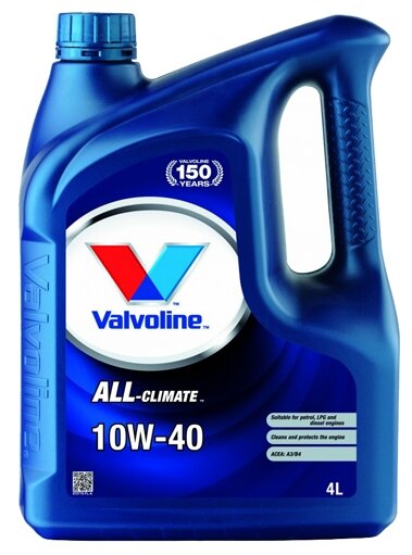 Полусинтетическое моторное масло VALVOLINE All-Climate 10W-40, 4 л