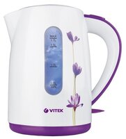 Чайник VITEK VT-7011, белый/фиолетовый
