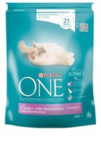 Корм для кошек Purina ONE (0.2 кг) 10 шт. Для кошек с чувствительным пищеварением с Индейкой и рисом