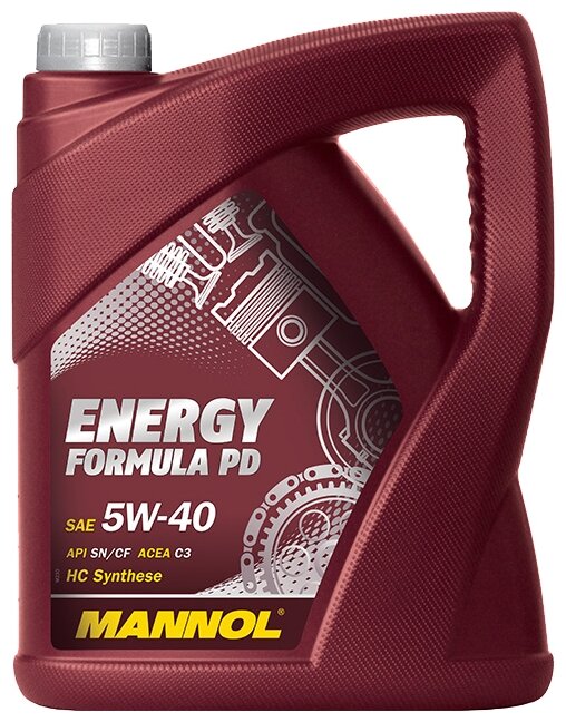 Полусинтетическое моторное масло Mannol Energy Formula PD 5W-40, 5 л