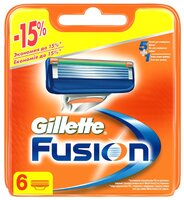 Сменные лезвия Gillette Fusion 6 шт.