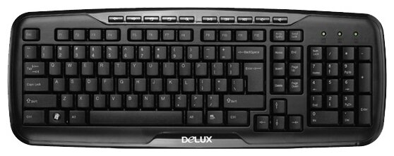 Клавиатура Delux K6200U Black USB