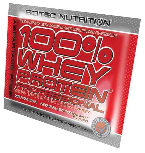 Протеин сывороточный Scitec Nutrition 100% Whey Protein Professional 30 грамм Шоколад-Фундук