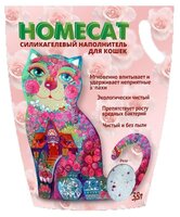 Наполнитель Homecat Силикагелевый Роза (1.8 кг)