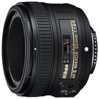 Объектив Nikon 50mm f/1.8G AF-S Nikkor черный