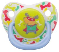 Пустышка силиконовая ортодонтическая Happy Baby Baby Soother 12-24 м (1 шт) кролик