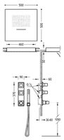 Верхний душ TRES Slim 20286602