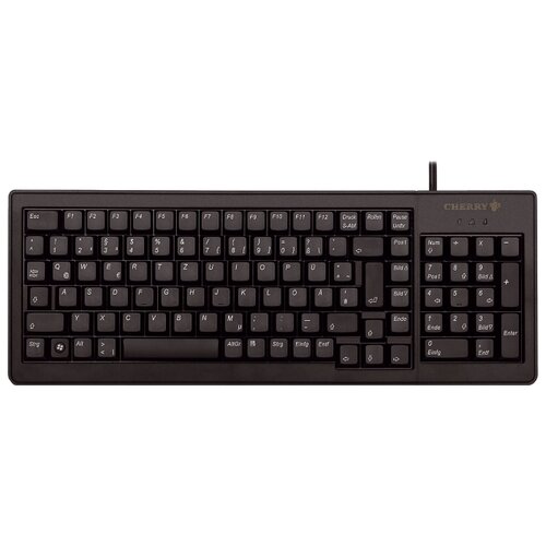 Клавиатура CHERRY G84-5200LCMRB-2 механика, Slim , Combo, PS/2 и USB, black ( Черри, механическая, черная )