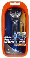 Бритвенный станок Gillette Fusion ProGlide Power сменные лезвия: 1 шт.