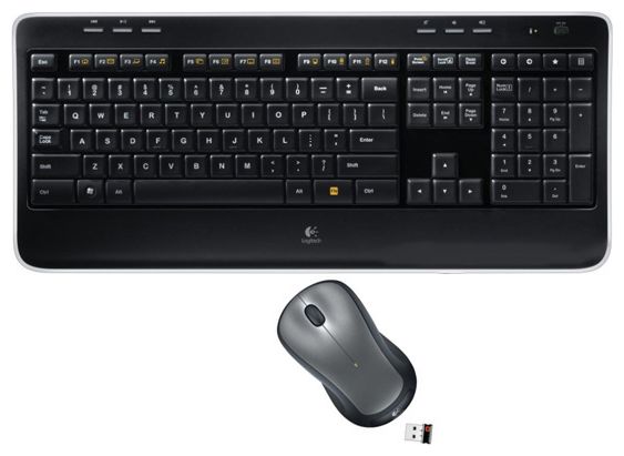 Клавиатура и мышь Logitech Wireless Combo MK520 Black USB