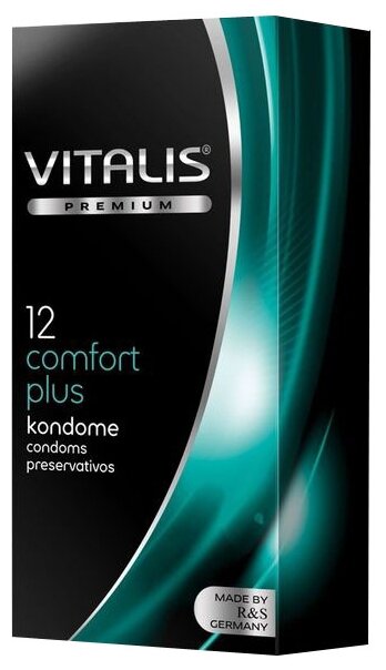 Контурные презервативы VITALIS PREMIUM comfort plus - 12 шт.