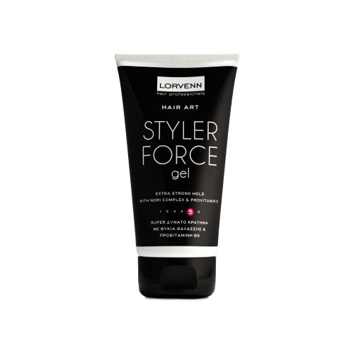 LORVENN гель для укладки Styler Force Gel, экстрасильная фиксация, 150 мл