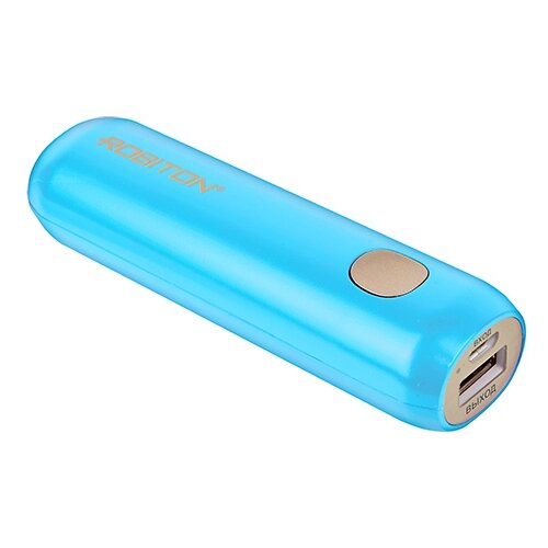 Портативный аккумулятор ROBITON Power Bank Li3.4, голубой, упаковка: блистер аккумулятор robiton 1800ncsc high power nicd 1 2 в 1800 мач набор комплект из 10 штук