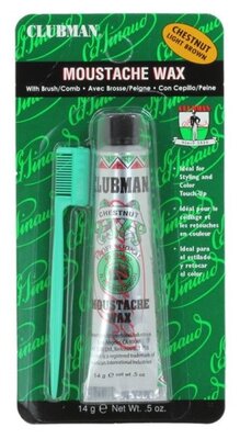 Clubman Воск для бороды Moustache Wax Chestnut