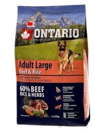 Корм для собак Ontario (2.25 кг) Adult Large Beef & Rice